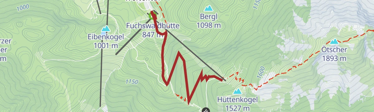 Route map: Skitour Großer Ötscher